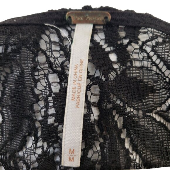 Free People Lace Overlay Fit & Flare Dress Size Medium - Picture 3 of 6